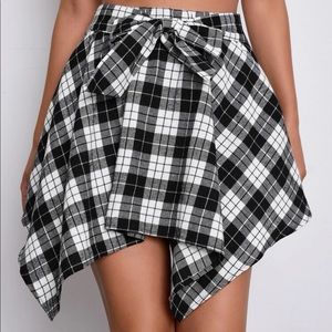 Plaid Flannel Skirt